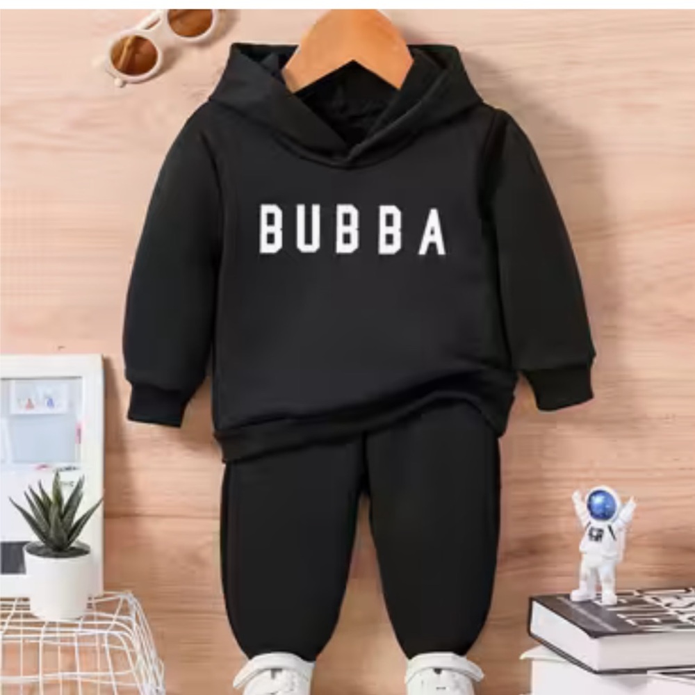 Kids Black Matching Set